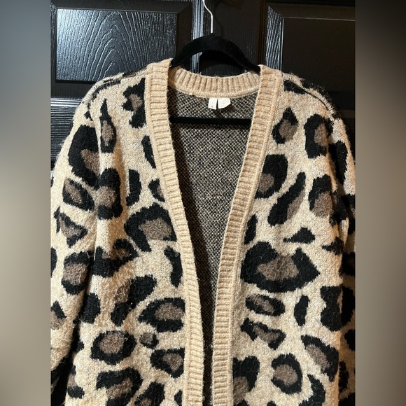 Anthropologie Moth Leopard Print Cardigan Sweater - Picture 5 of 10